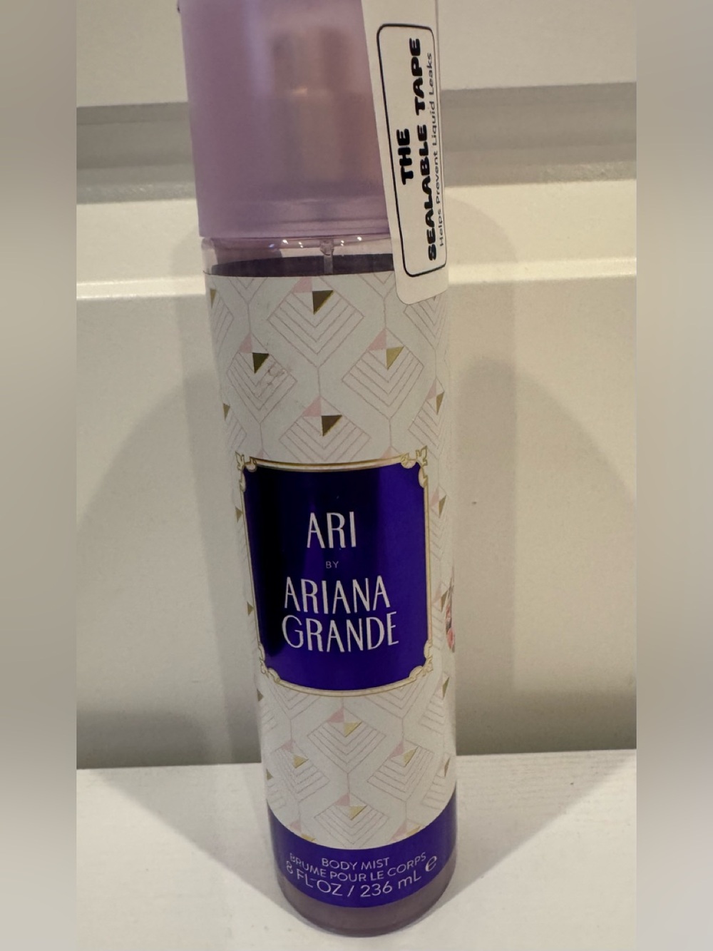Ariana Grande Ari Body Mist in Lavender and Gold Accents